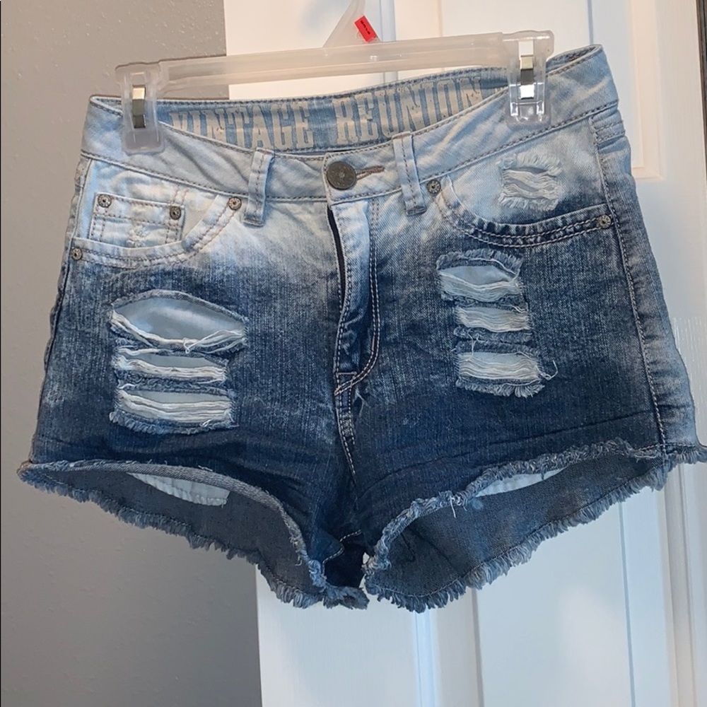 Denim shorts